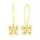 Золотые детские серьги "Бабочки" с фианитами (арт. 110281ж) – изображение 1