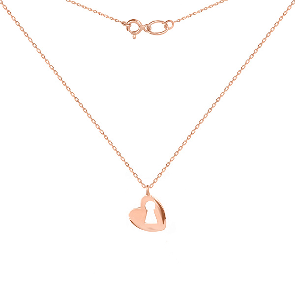 Золотое колье «Сердечко» (арт. 351173) – изображение 2