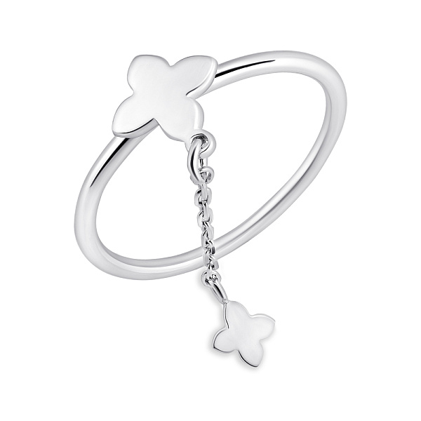 Срібна каблучка Конюшина без каменів (арт. 7501/2324) – зображення 1