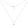 Серебряное колье с подвеской с фианитом (арт. 7507/792/2) – изображение 2