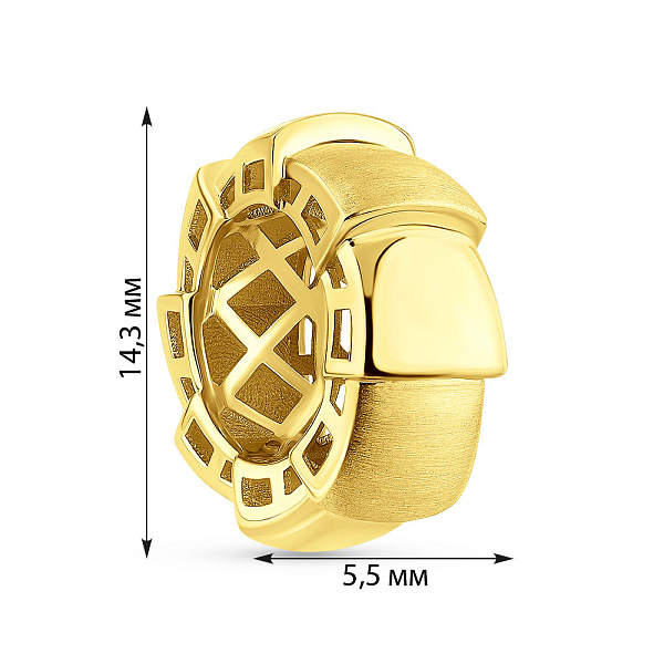 Золотий підвіс без каміння (арт. 424958жм) – зображення 2