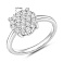 Серебряное кольцо с фианитами (арт. 7501/8819) – изображение 2