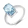 Серебряное кольцо с топазом (арт. 7501/0461755Пг) – изображение 1
