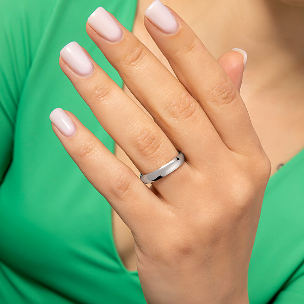 Обручальное кольцо из белого золота (арт. 239234б) – изображение 2