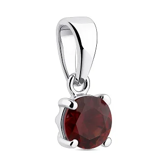 Срібний кулон з гранатом (арт. 7503/2194187Г)