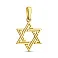 Подвес из желтого золота Звезда Давида (арт. 440243ж) – изображение 1