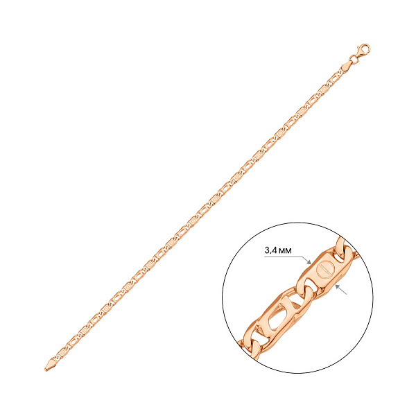 Браслет з червоного золота (арт. 326773) – зображення 4