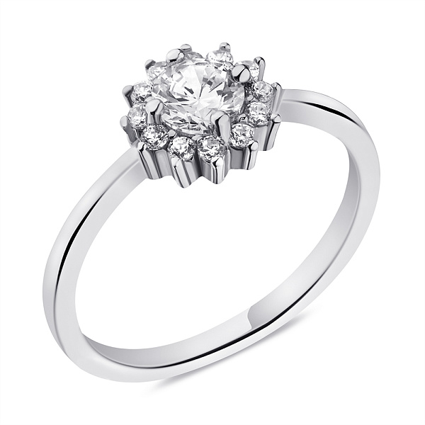 Серебряное кольцо с фианитами (арт. 7501/6721) – изображение 1
