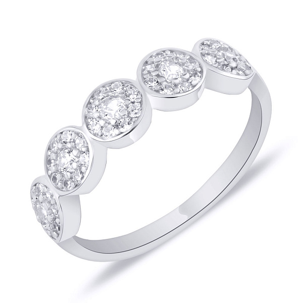 Серебряное кольцо с фианитами (арт. 7501/6032) – изображение 1