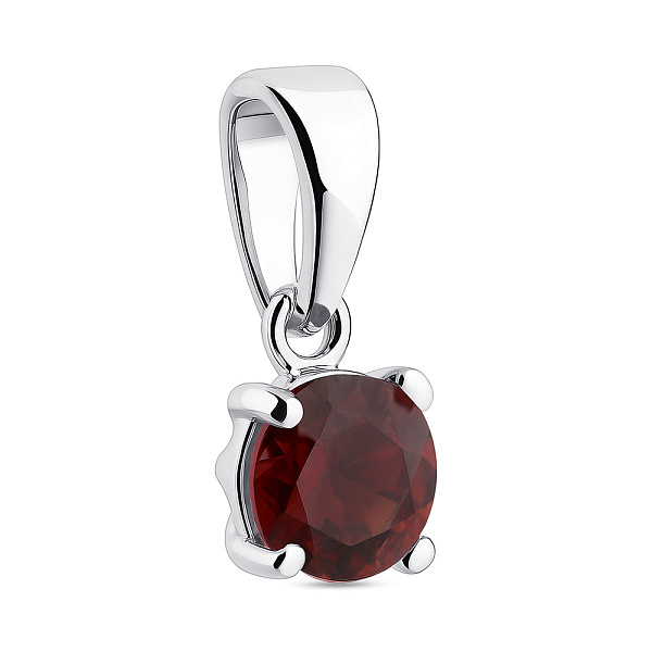 Срібний кулон з гранатом (арт. 7503/2194187Г) – зображення 1