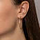 Серьги-кольца из красного золота (арт. 121902/40) – изображение 2