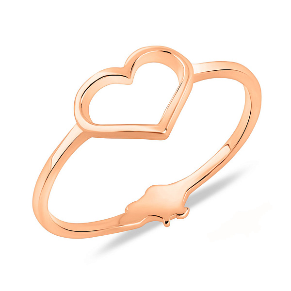 Золота каблучка З Україною в серці (арт. 1401040) – зображення 2