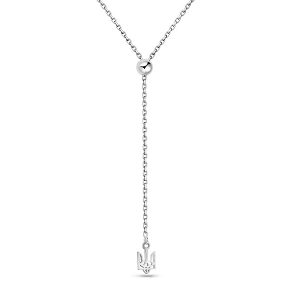 Колье Fly из белого золота Герб Украины-Трезубец (арт. 370088/1б) – изображение 1