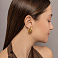 Сережки кільця Francelli з жовтого золота (арт. е108246/20ж) – зображення 3