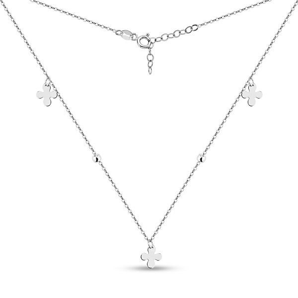 Кольє з білого золота (арт. 352814б) – зображення 2
