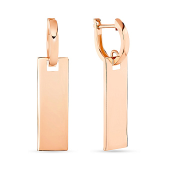 Фото Золотые сережки-подвески (арт. 107745)