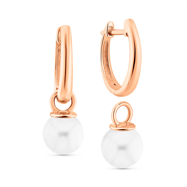 Золоті сережки з перлами (арт. 2191550101) – зображення 1