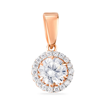 Золота підвіска з фіанітами (арт. 440422)