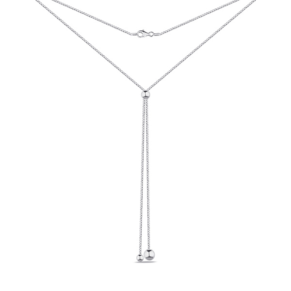 Серебряное колье-галстук с шариками (арт. 7507/2251) – изображение 2