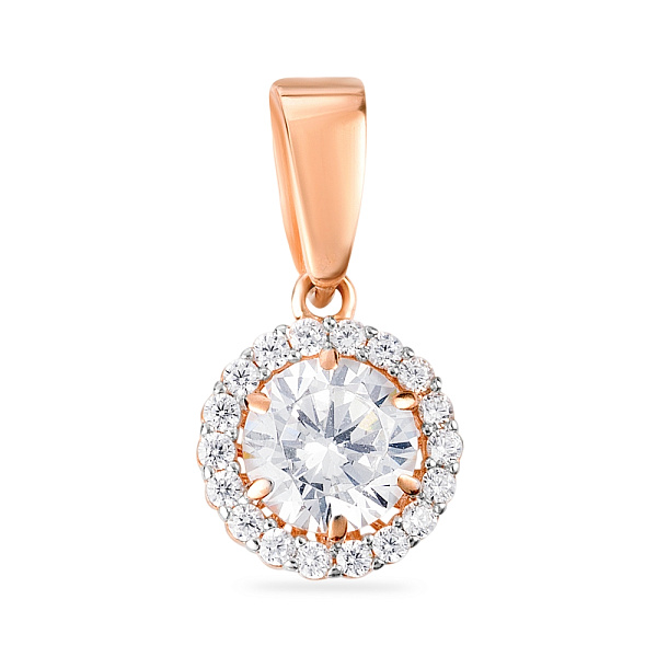 Золота підвіска з фіанітами (арт. 440422) – зображення 1