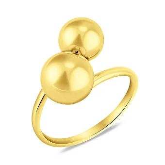 Каблучка з жовтого золота без каменів (арт. 1401049ж)