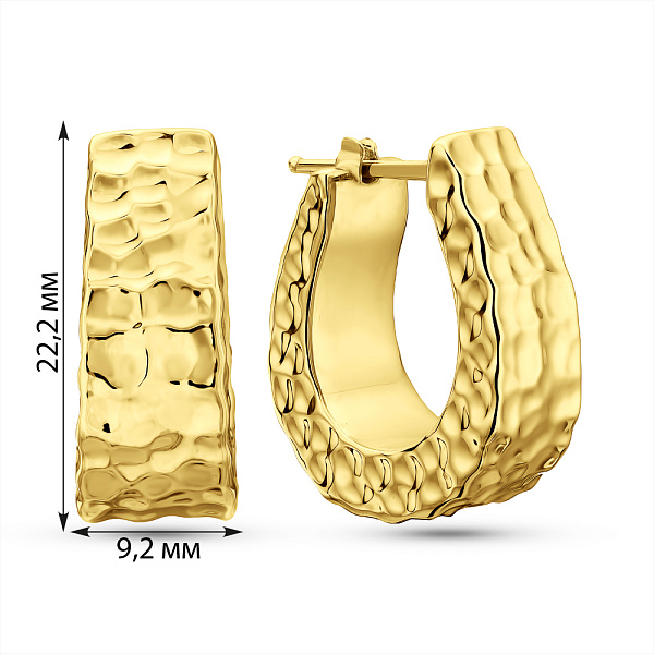Золотые серьги Francelli (арт. 1091863/20ж) – изображение 4