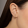 Серьги-кольца из красного золота (арт. 110448) – изображение 2