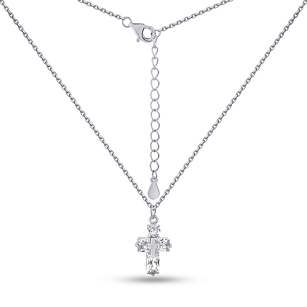 Серебряное колье с фианитами (арт. 7507/2211) – изображение 2