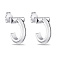 Серьги из серебра без камней (арт. 7518/6375) – изображение 1