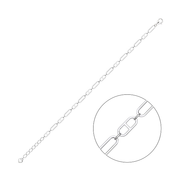 Тонкий серебряный браслет (арт. 7509/5445) – изображение 1