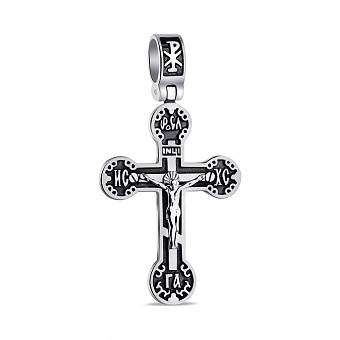 Крестик из серебра с распятием (арт. 7904/2-0890.0.4)