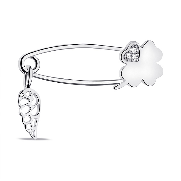 Булавка зі срібла з підвіскою (арт. 7511/Бр2Ф/034) – зображення 1