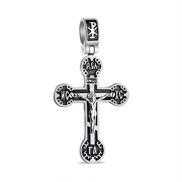 Крестик из серебра с распятием (арт. 7904/2-0890.0.4) – изображение 1