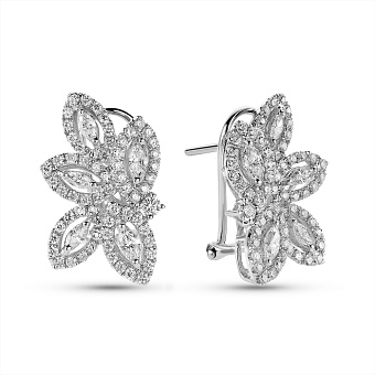 Золотые серьги с бриллиантами (арт. С28151100б)