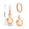 Сережки Шарики из красного золота (арт. 1101031) – изображение 3