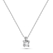 Кольє з білого золота з діамантом (арт. Ц011289005б)