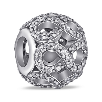 Серебряный шарм Бесконечность (арт. 7903/П5Ф/725А)