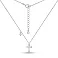 Серебряное колье Крестик с одним фианитом (арт. 7507/2225) – изображение 2