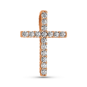 Золотой крестик с фианитами (арт. 3108332101)