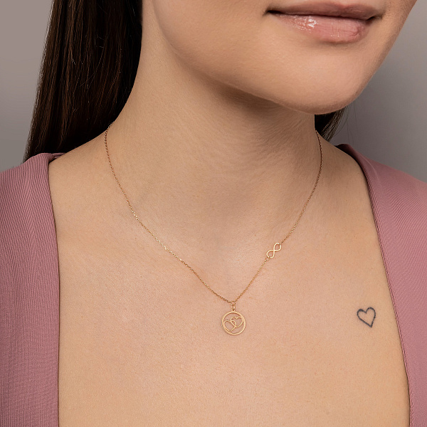 Колье из красного золота (арт. 352493) – изображение 3