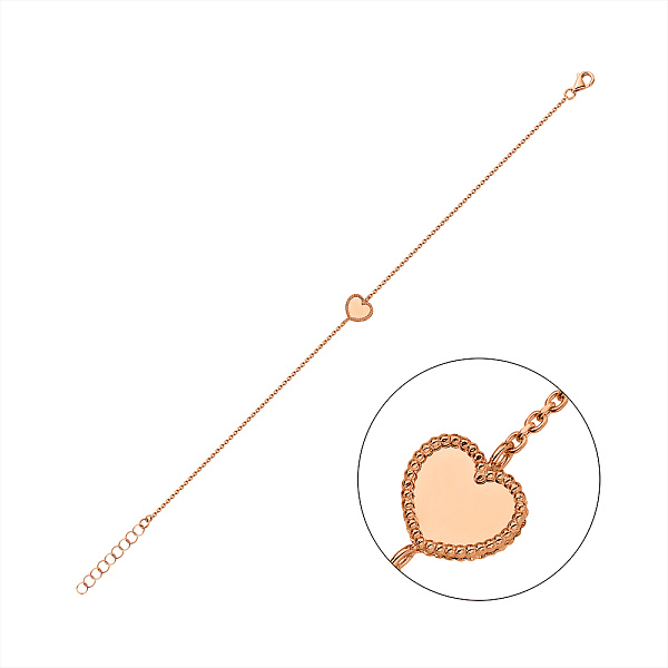 Золотой браслет Сердце (арт. 3261360) – изображение 1