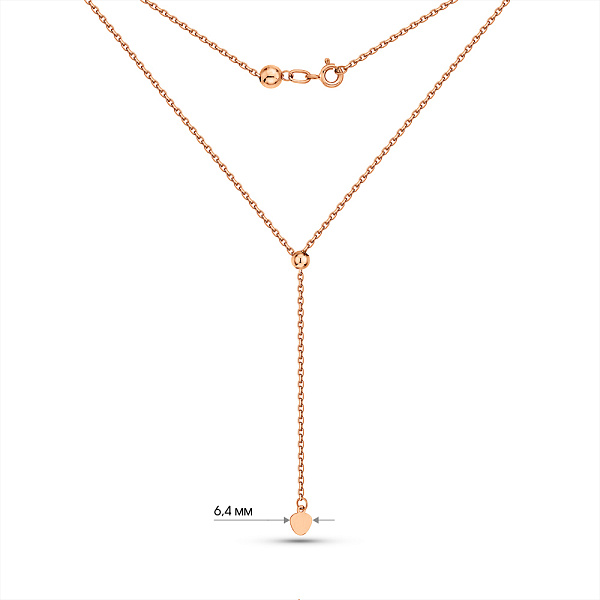 Золотое колье Fly с регулируемым размером (арт. 360248) – изображение 3