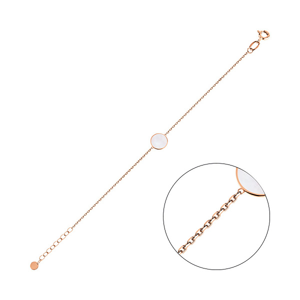 Золотий браслет Лýна з емаллю (арт. 341257еп) – зображення 1