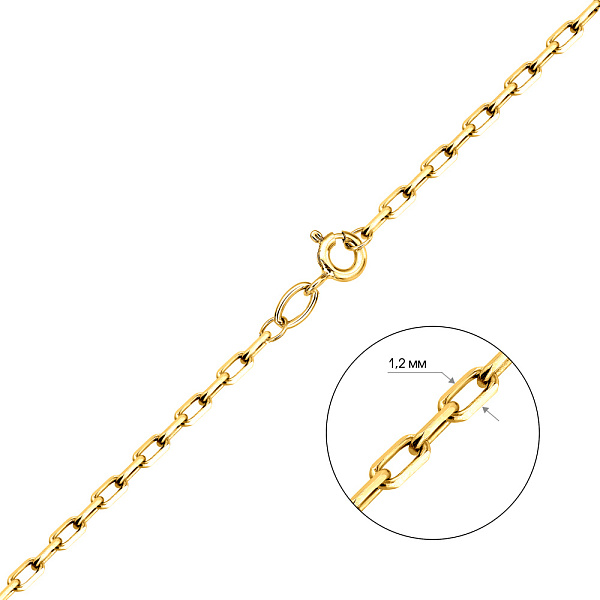 Цепочка из желтого золота плетения Якорное (арт. ц306203ж) – изображение 3