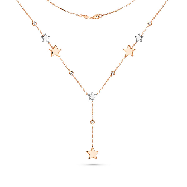 Золоте кольє з фіанітами (арт. 352657кб) – зображення 2