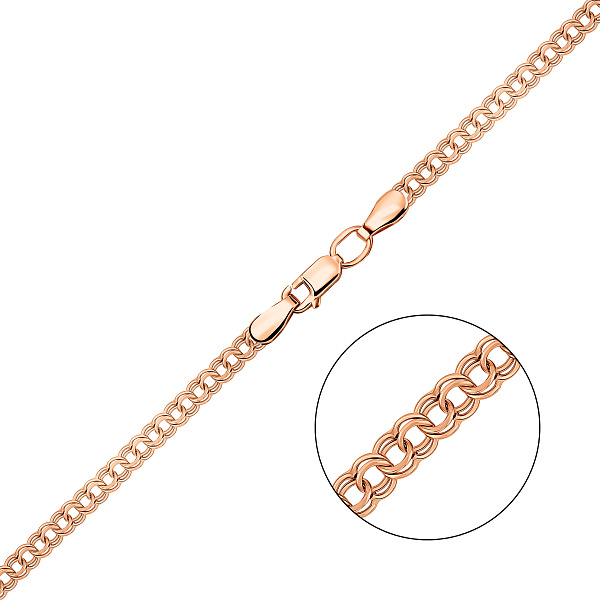 Золотий ланцюжок Бісмарк (арт. цр3003-040) – зображення 1