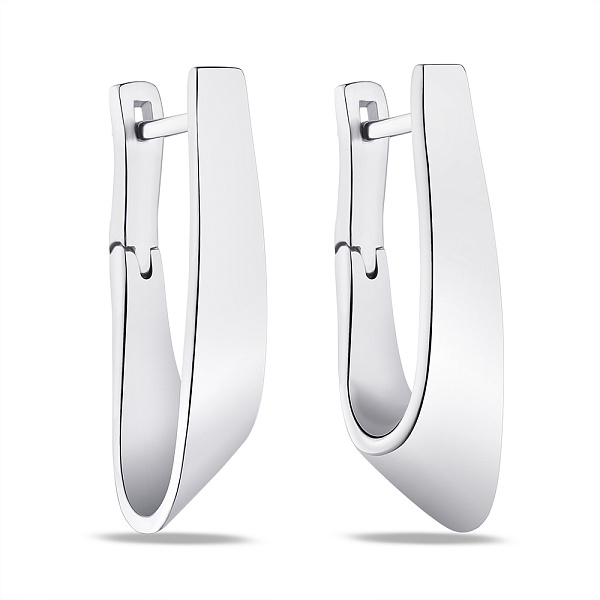 Серьги из серебра без камней (арт. 7502/1829) – изображение 1