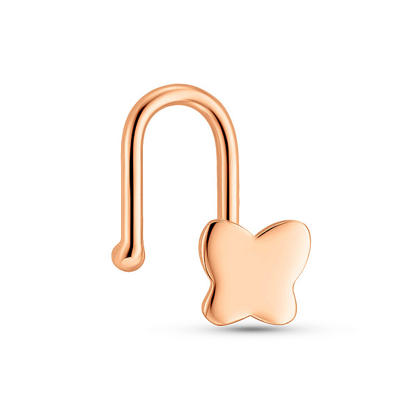 Золотая серьга-пирсинг для носа (арт. 130317) – изображение 1