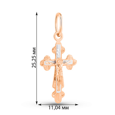 Золотой крестик с распятием (арт. 520701)