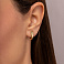 Золотые серьги без камней (арт. 110459ж) – изображение 2